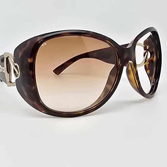 Gucci GG2942/S Tortoise Gold Frame Brown Gradient Lens Oversized Sunglasses 60mm main image 5